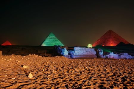 Ton- und Lichtshows bei den Pyramiden von Gizeh