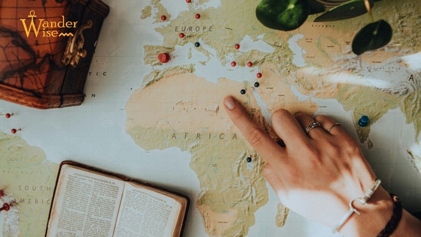 Egypt for first-timers: use map pins for taxis and pickup points